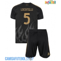 Camisa de time de futebol Juventus Manuel Locatelli #5 Replicas 3º Equipamento Infantil 2026-27 Manga Curta (+ Calças curtas)